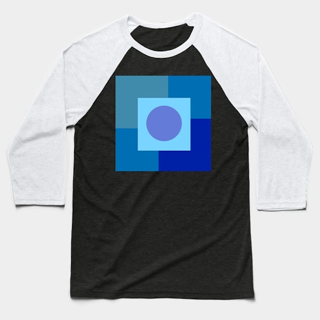 Abstract blue tones Baseball T-Shirt by Ric1926